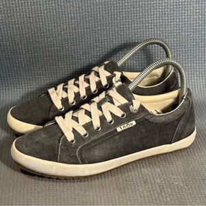 Taos‎ Women's Star Charcoal Washed Canvas Sneakers Size 7